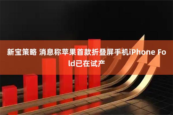 新宝策略 消息称苹果首款折叠屏手机iPhone Fold已在试产